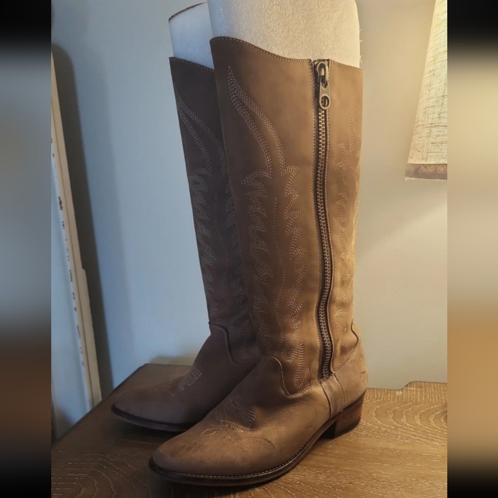 Steve Madden Brown Knee-High Women's Cowboy Boots